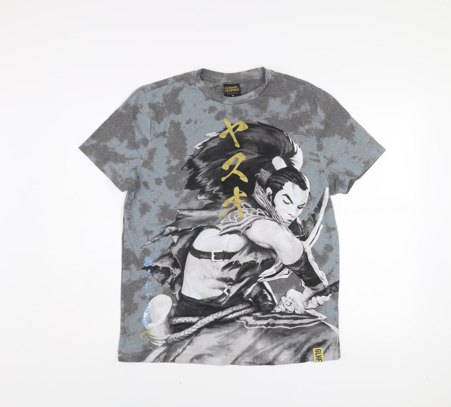 League of Legends Men’s Grey Yasuo Graphic T-Shirt Size M