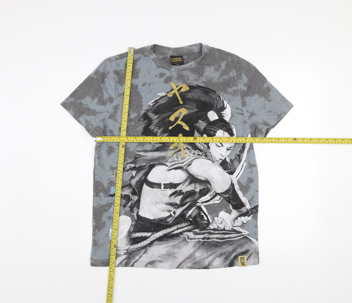 League of Legends Men’s Grey Yasuo Graphic T-Shirt Size M
