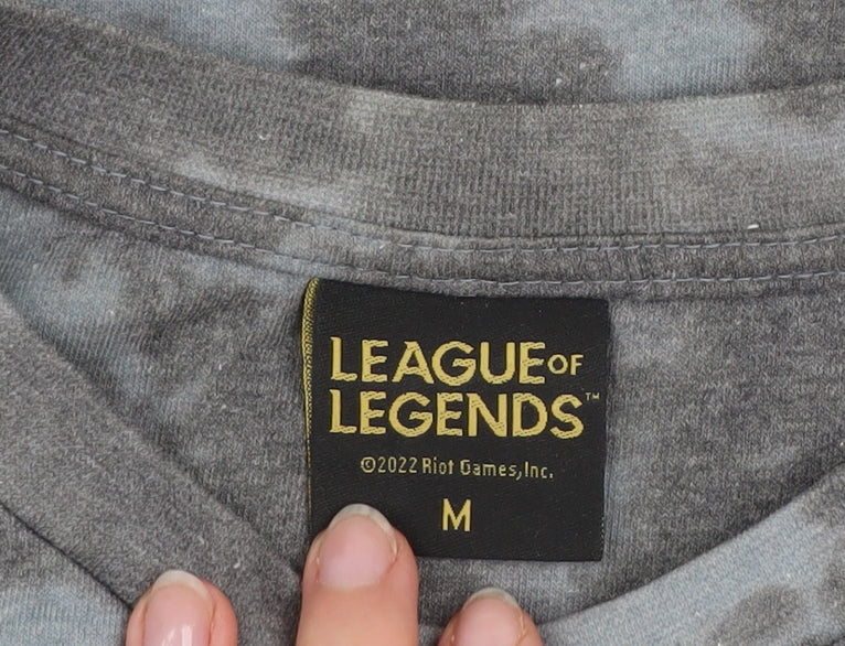 League of Legends Men’s Grey Yasuo Graphic T-Shirt Size M