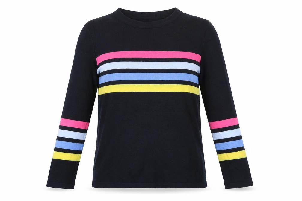 ASOS Women’s Multicoloured Striped Crew Neck Pullover Jumper XS