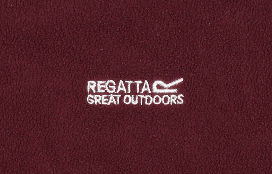 Regatta Girls Red Fleece Quarter Zip Pullover Sweatshirt 11-12 Years