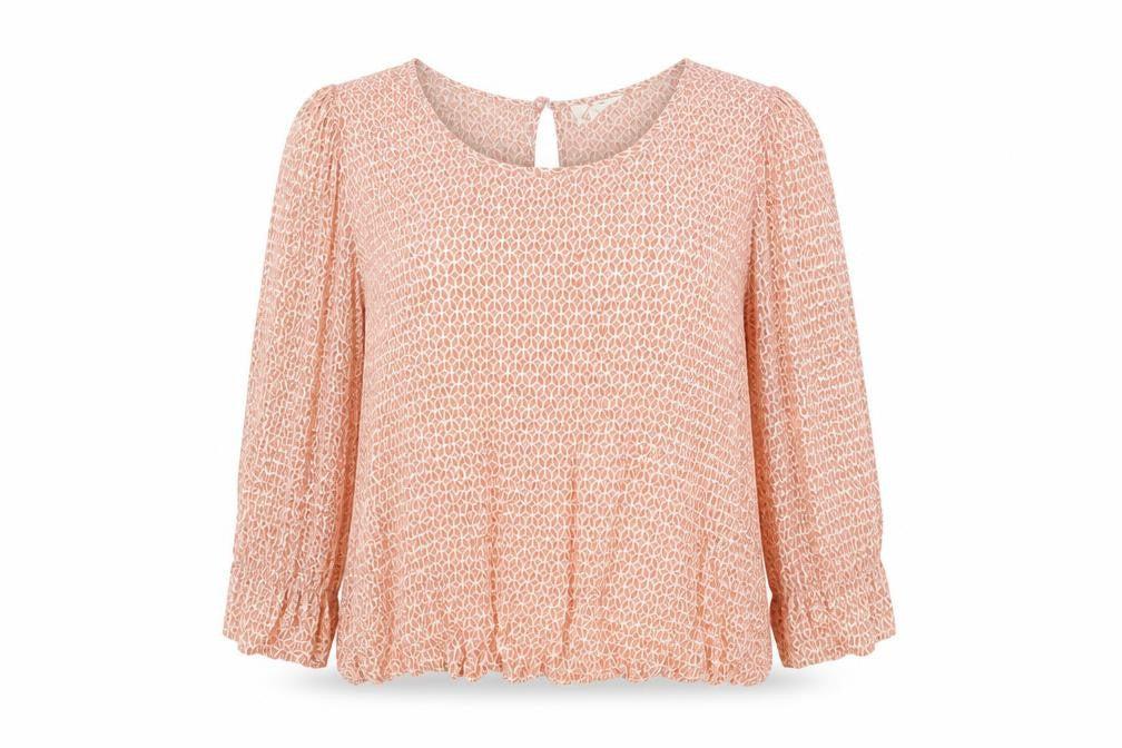 Pins & Needles Women's Orange Bohemian Rayon Blouse Size S