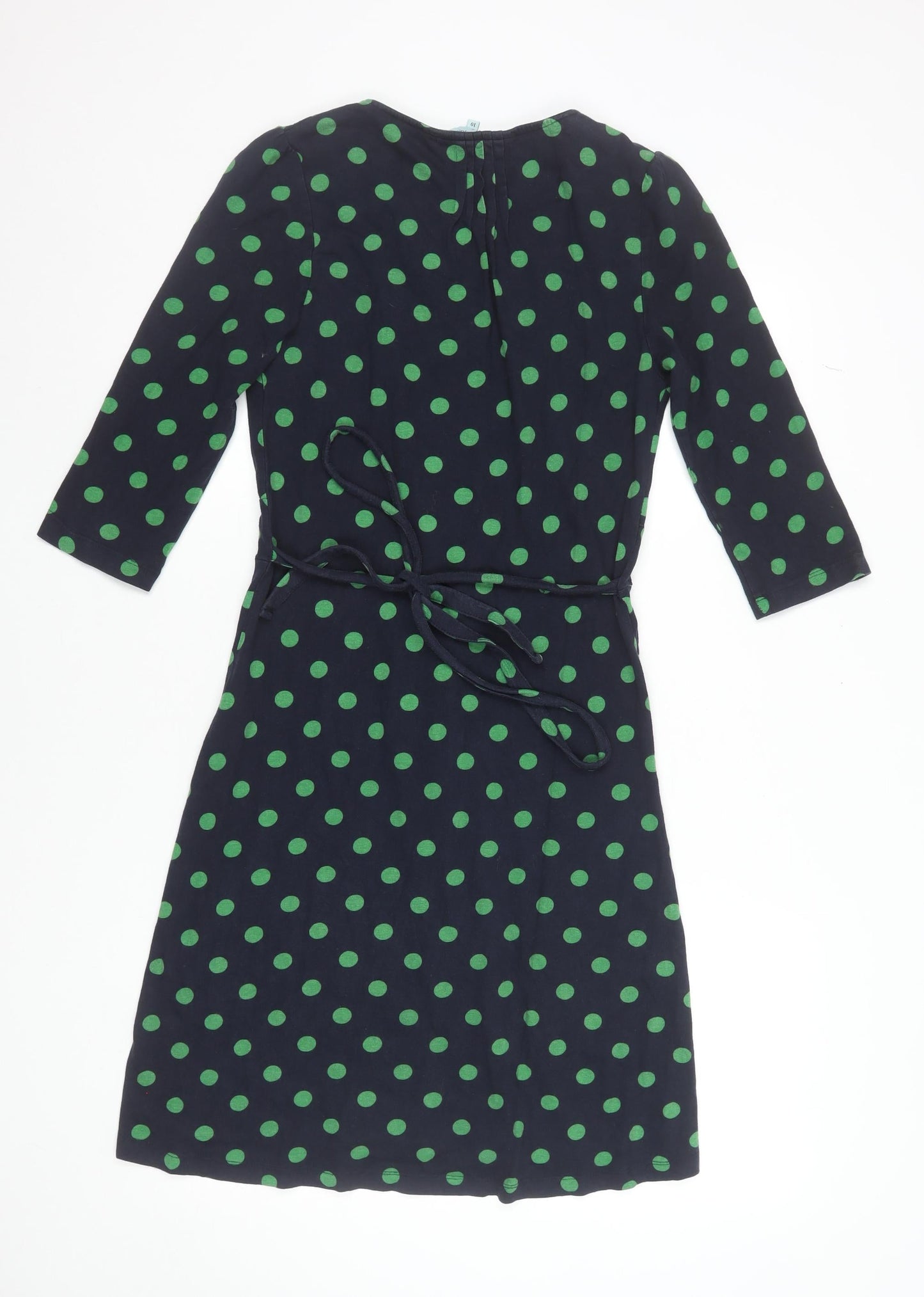 Dickins & Jones Women’s Blue Green Polka Dot Wrap Dress Size 10