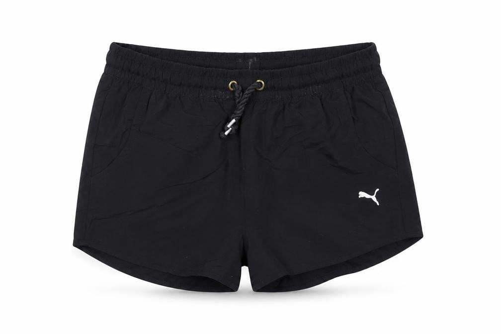 Puma Women Black Size 16 UK Athletic Shorts Polyester Drawstring
