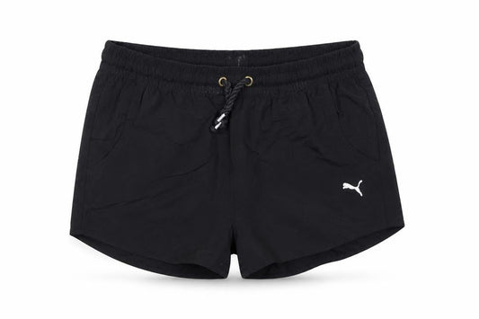 Puma Women Black Size 16 UK Athletic Shorts Polyester Drawstring