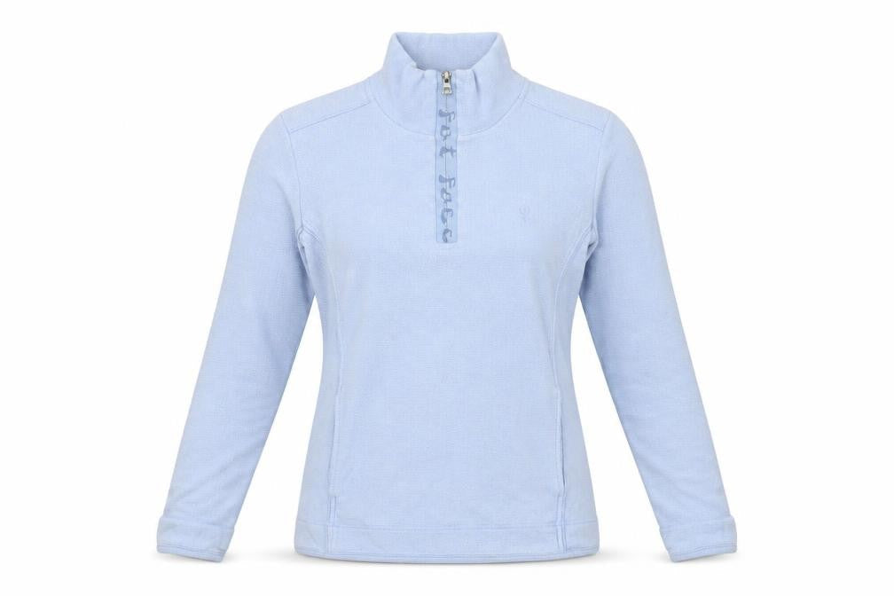 FatFace Women Blue Size 8 1/4 Zip Pullover Sweatshirt