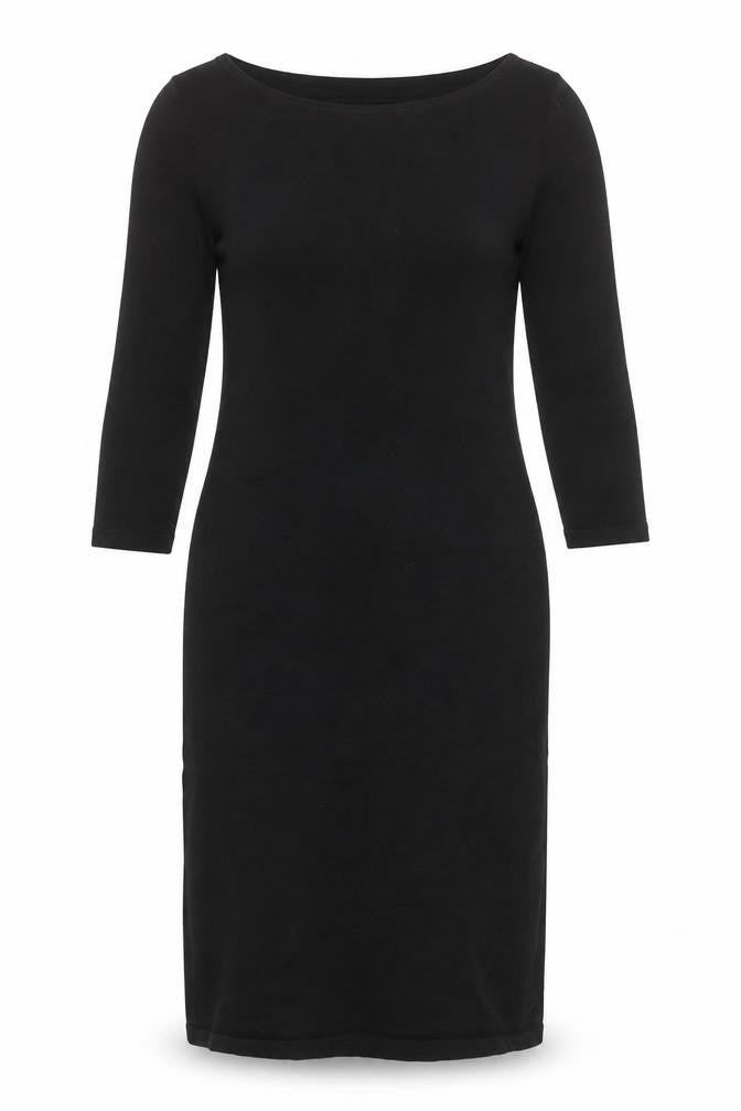 Hush Womens Black Midi Bodycon Knit Dress Size 12