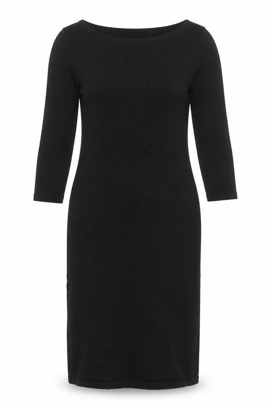 Hush Womens Black Midi Bodycon Knit Dress Size 12