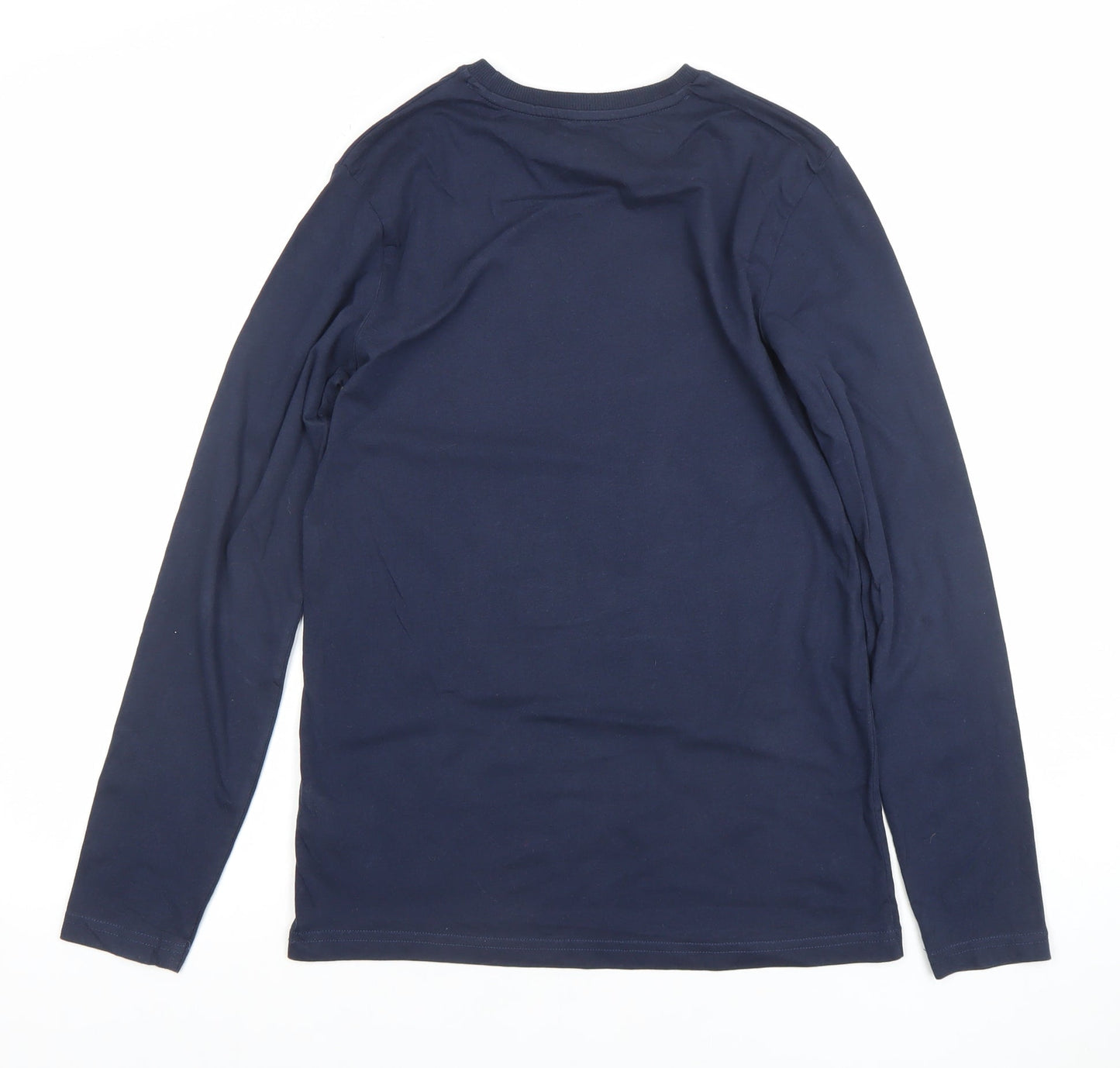 Marks and Spencer Boys Blue Long Sleeve Graphic T-Shirt 12-13 Years