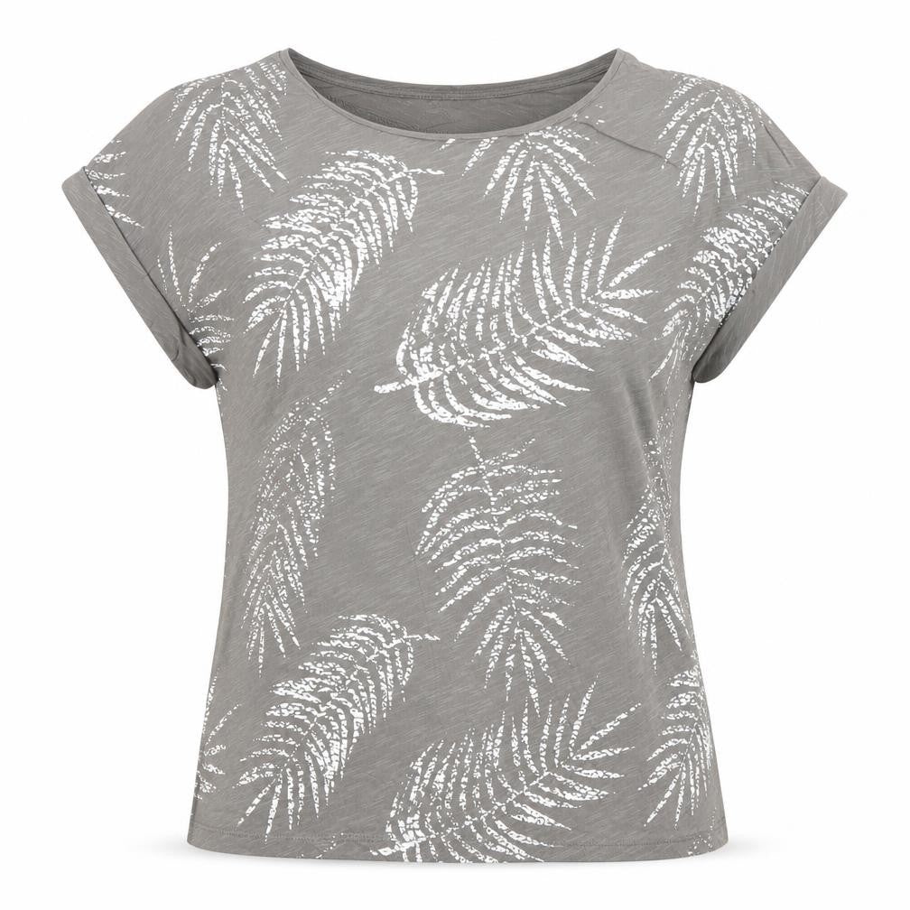 Phase Eight Womens Grey Sequin Leaf T-Shirt Size 14