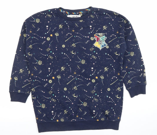 Marks and Spencer Girls Blue Harry Potter Hogwarts Nightshirt 9-10 Years