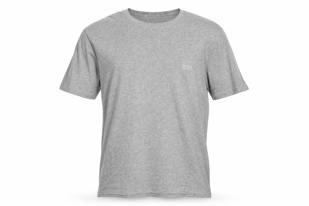 Hugo Boss Men's Grey Cotton Crew Neck Short Sleeve T-Shirt Size M