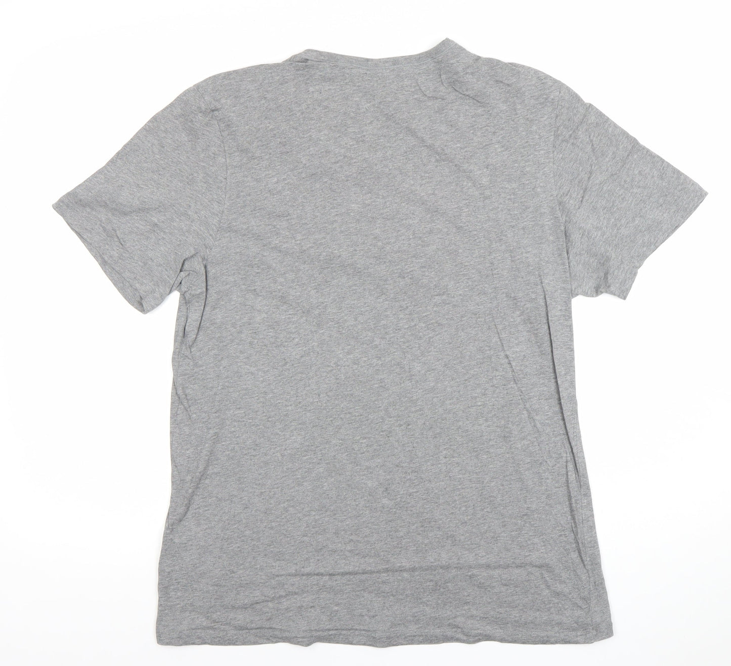 Hugo Boss Men's Grey Cotton Crew Neck Short Sleeve T-Shirt Size M