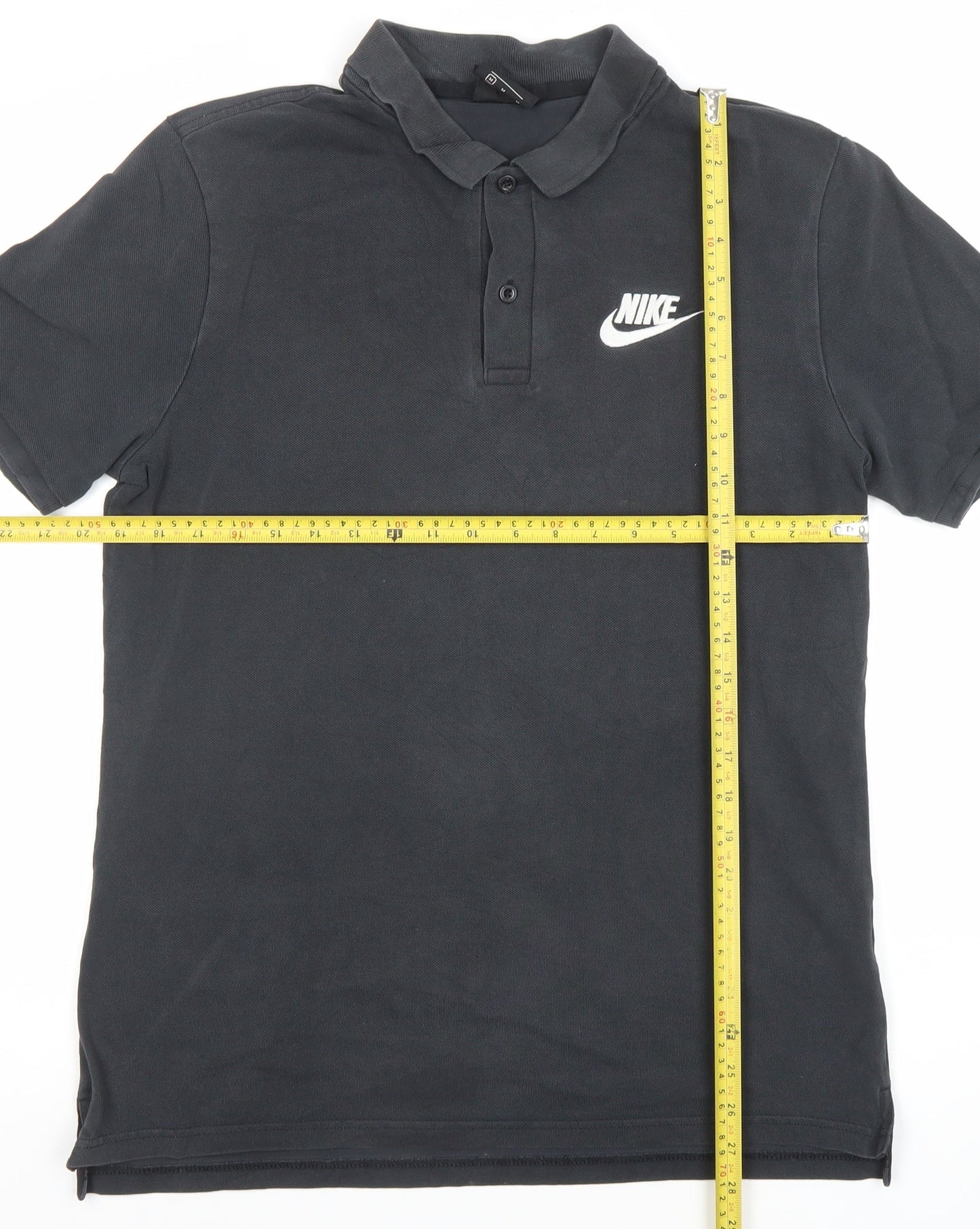 Nike Men’s Black Cotton Polo Shirt M Regular Fit Sports Casual