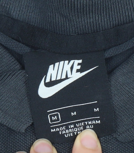 Nike Men’s Black Cotton Polo Shirt M Regular Fit Sports Casual