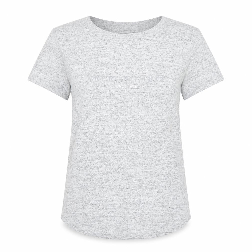 Abercrombie & Fitch Women’s Grey Basic Soft Cozy T-Shirt Size S