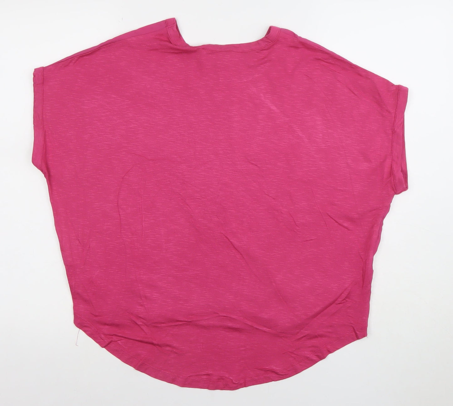 Next Women’s Pink Relaxed Fit Short Sleeve Modal Blouse Size 6