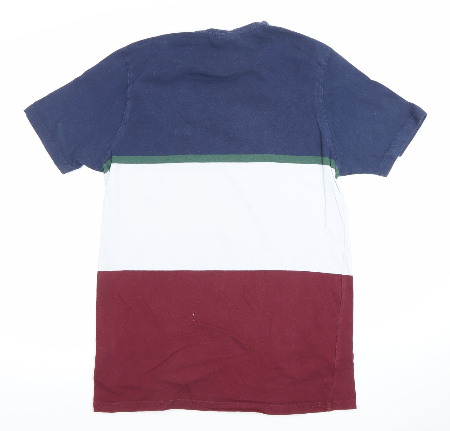 Ellesse Men's Multicoloured Colourblock Cotton T-Shirt UK M