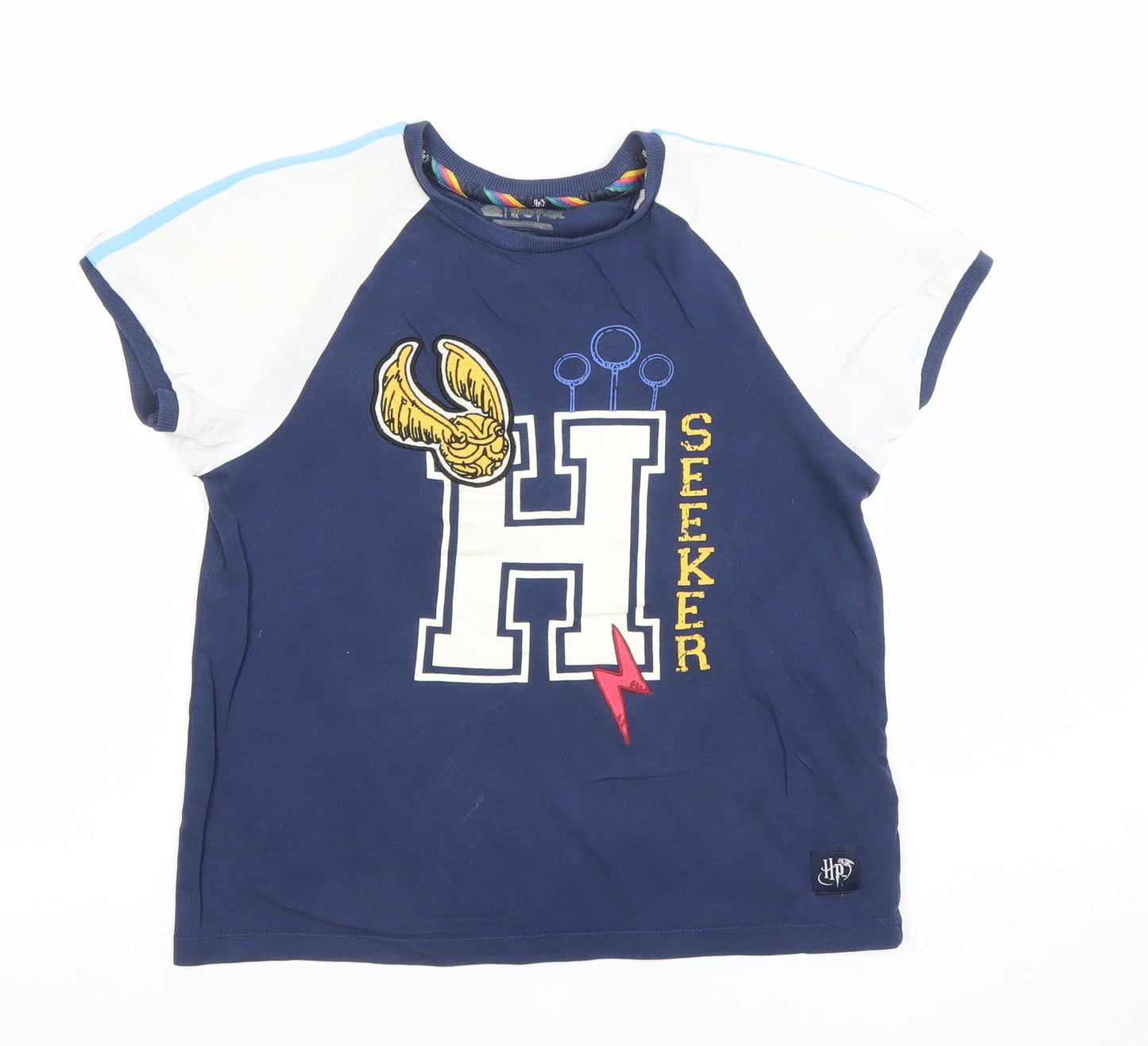 Marks and Spencer Boys Blue Harry Potter Seeker Short Sleeve T-Shirt 9-10 Years
