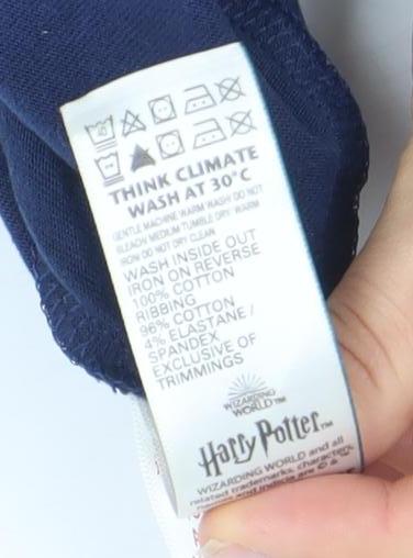 Marks and Spencer Boys Blue Harry Potter Seeker Short Sleeve T-Shirt 9-10 Years