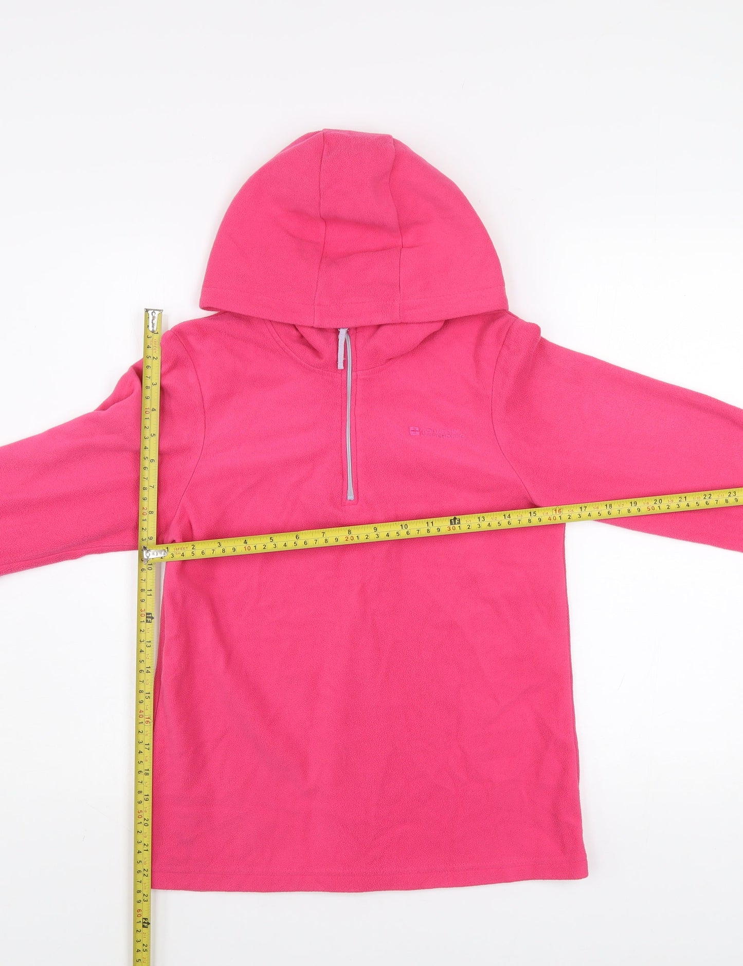 Mountain Warehouse Teens Pink Fleece Hoodie 13 Yrs 1/2 Zip