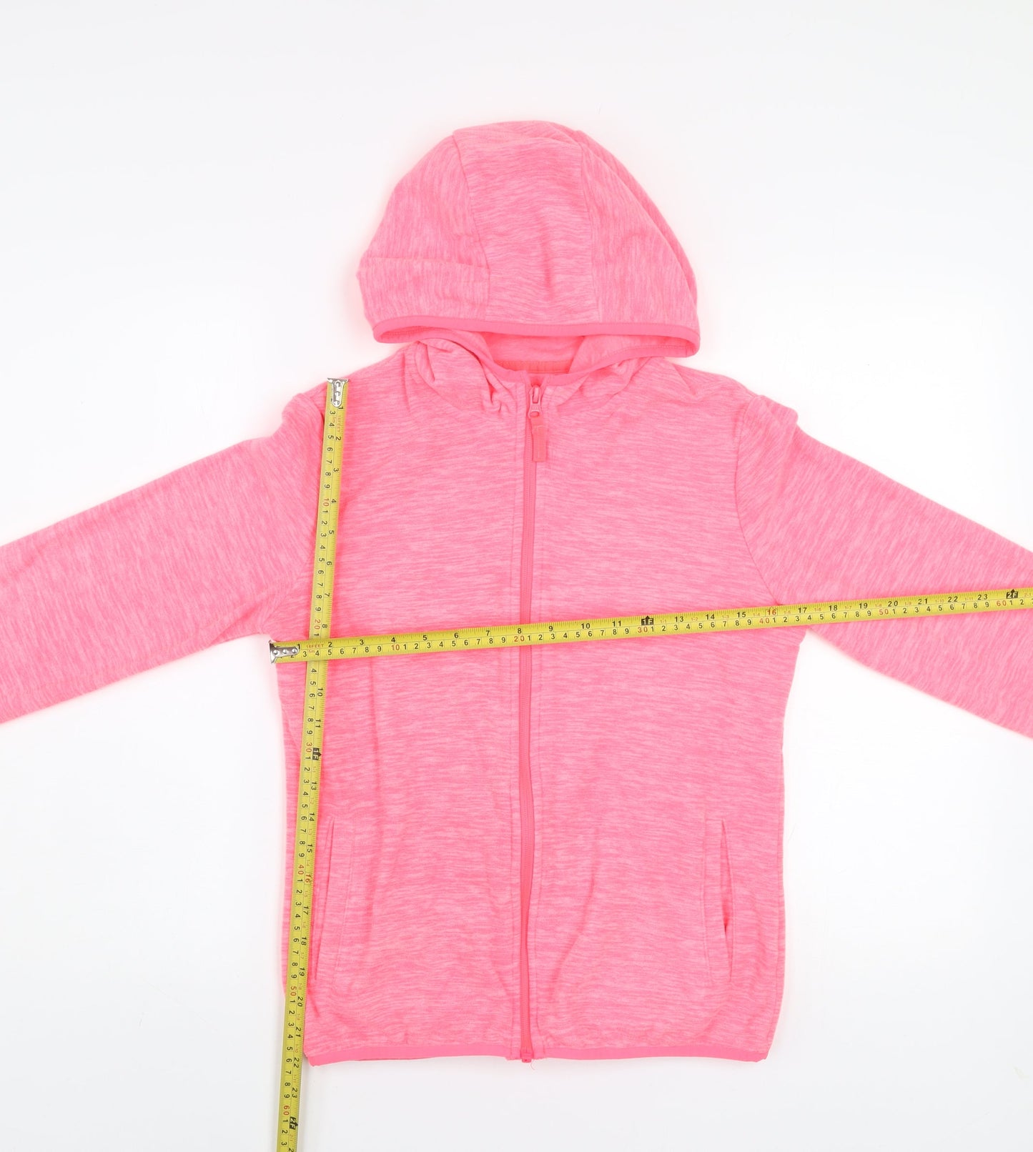 Dunnes Stores Women's Pink Hooded Full Zip Activewear Jacket Size 10