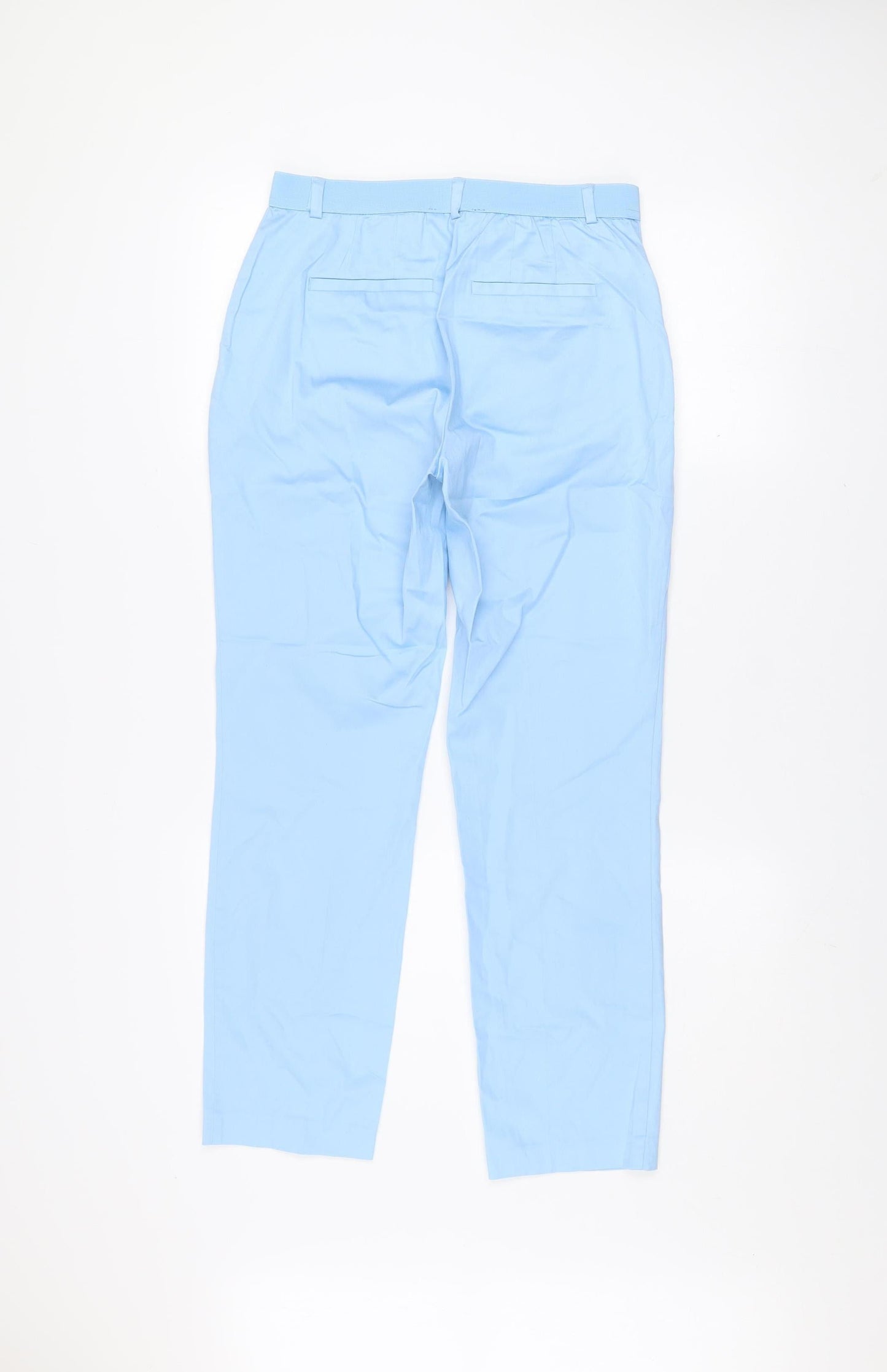 Dunnes Women's Blue Size 8 Slim Fit Chino Trousers