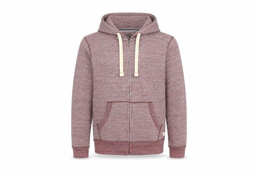 Jack & Jones Men's Red Zip Hoodie Jacket Size S Cotton Blend