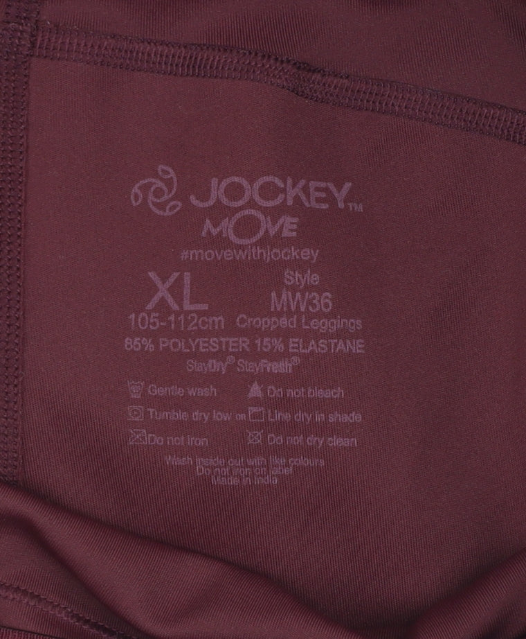 Jockey Women’s Brown XL Cropped Activewear Leggings