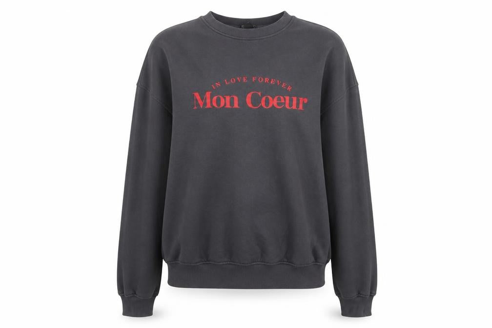Dunnes Women’s Grey Mon Coeur Pullover Sweatshirt Size S