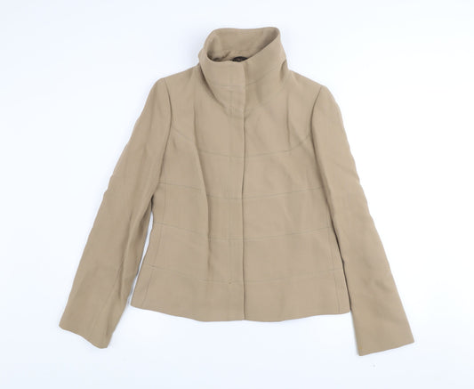 Zara Woman Beige Cotton Blend Short Jacket Small