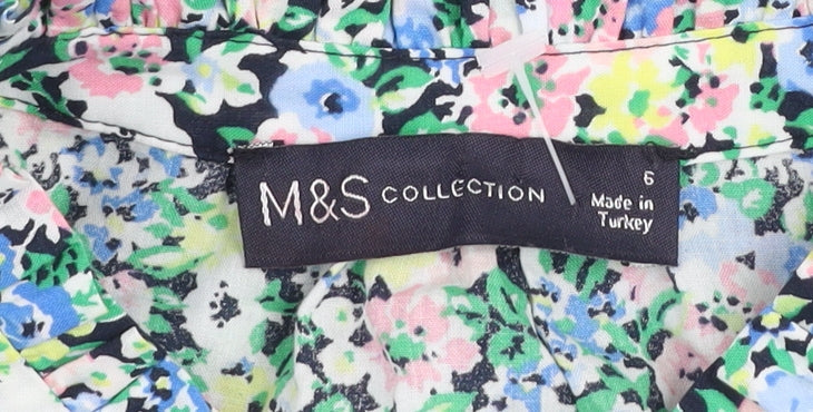 Marks and Spencer Women’s Multicoloured Floral Shift Dress Size 6