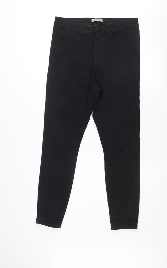 Denim Co Women's Black Skinny Jeans Size 16 Stretch Denim