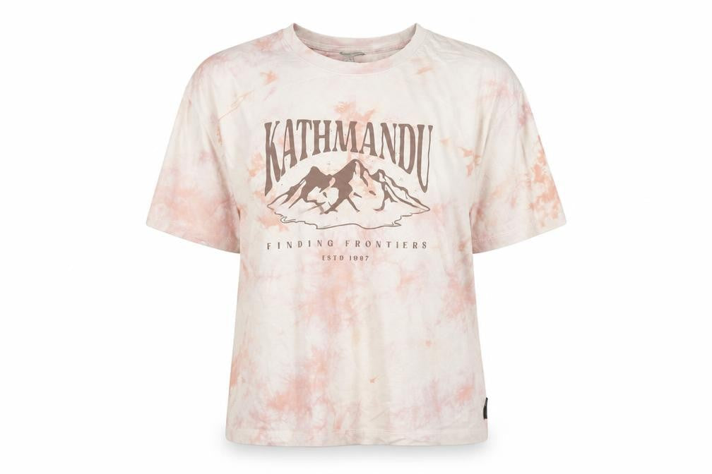 Kathmandu Women’s Multicoloured XL Tie-Dye Cotton Graphic T-Shirt