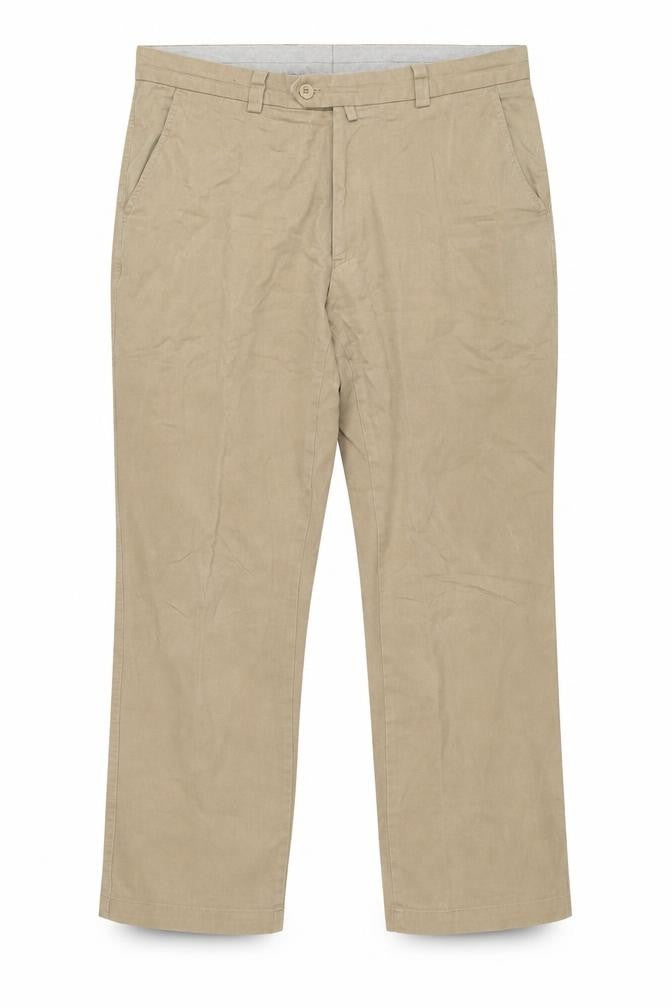 Remus Uomo Men's Beige Chino Trousers Size 34 Regular Fit