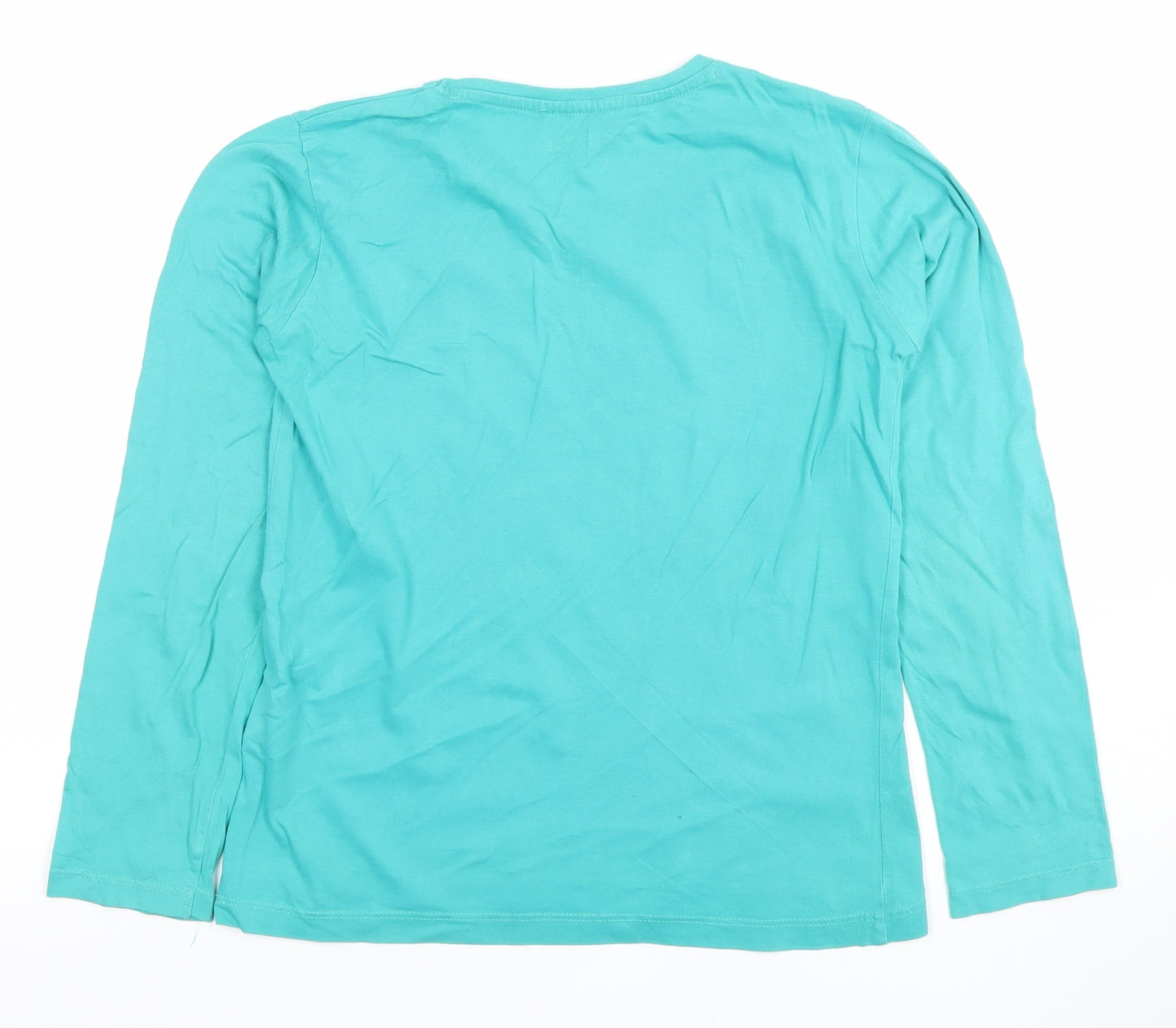 Mountain Warehouse Boys Blue Long Sleeve Cats in Hats T-Shirt 11-12 Years