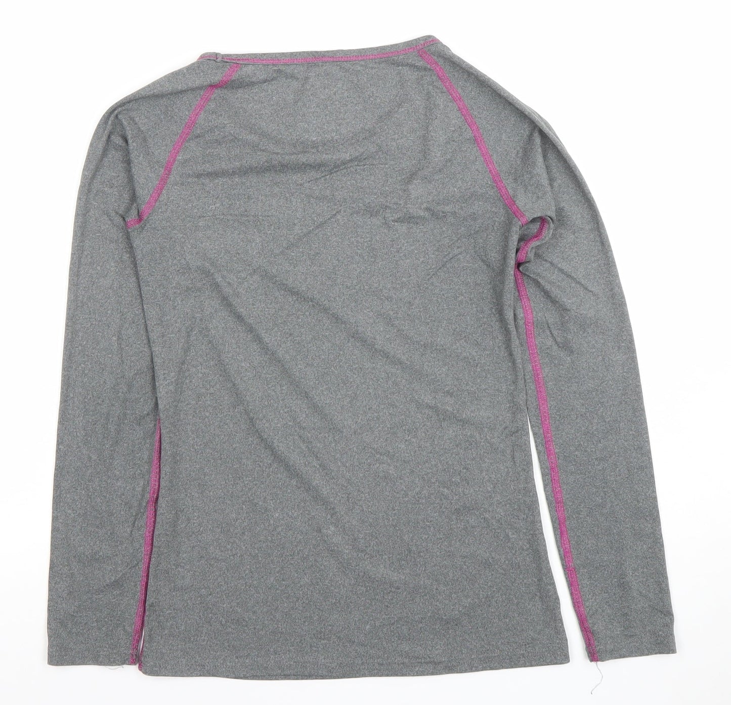 Crane Girls Grey Long Sleeve Active Sports T-Shirt 11-12 Years Lightweight Stretch