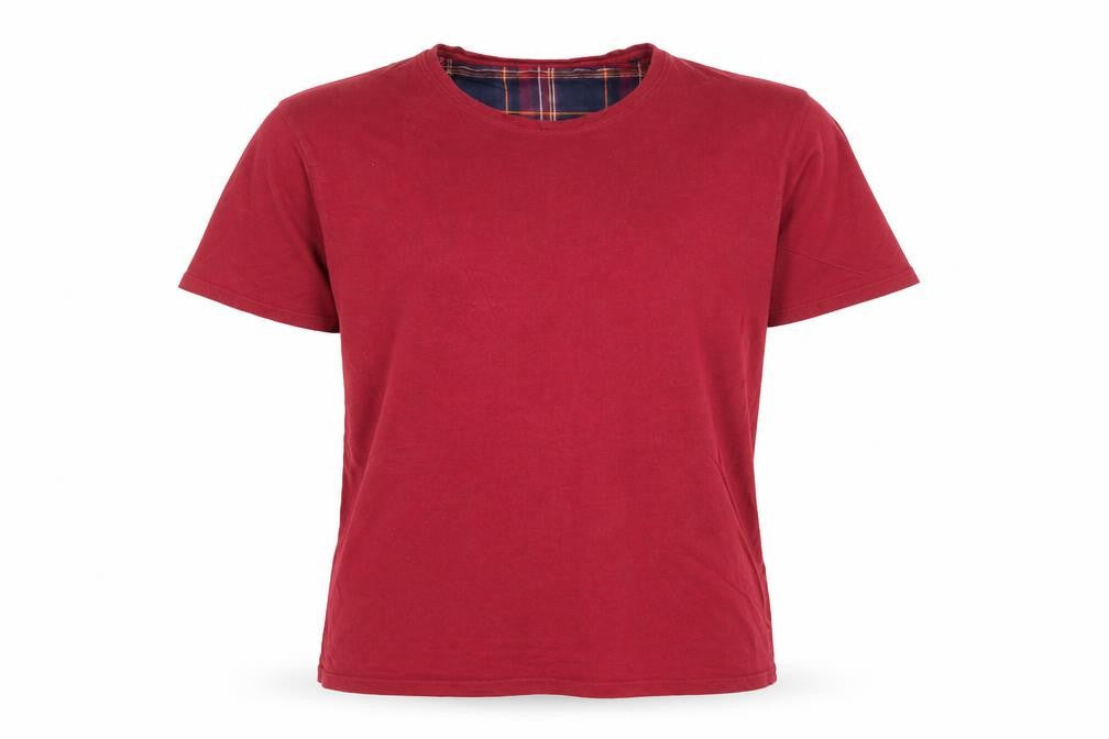 CargoBay Men's Red Cotton Crew Neck Short Sleeve T-Shirt Size L