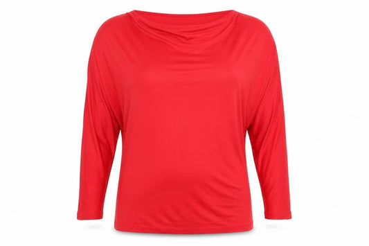 Paul Costelloe Living Women’s Red Viscose Blouse Size 12 3/4 Sleeve