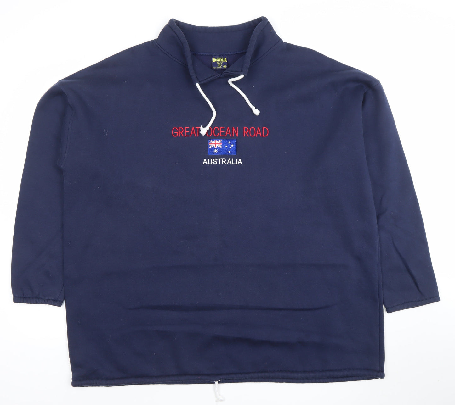 Australia Mens Blue XXL Pullover Sweatshirt Great Ocean Road