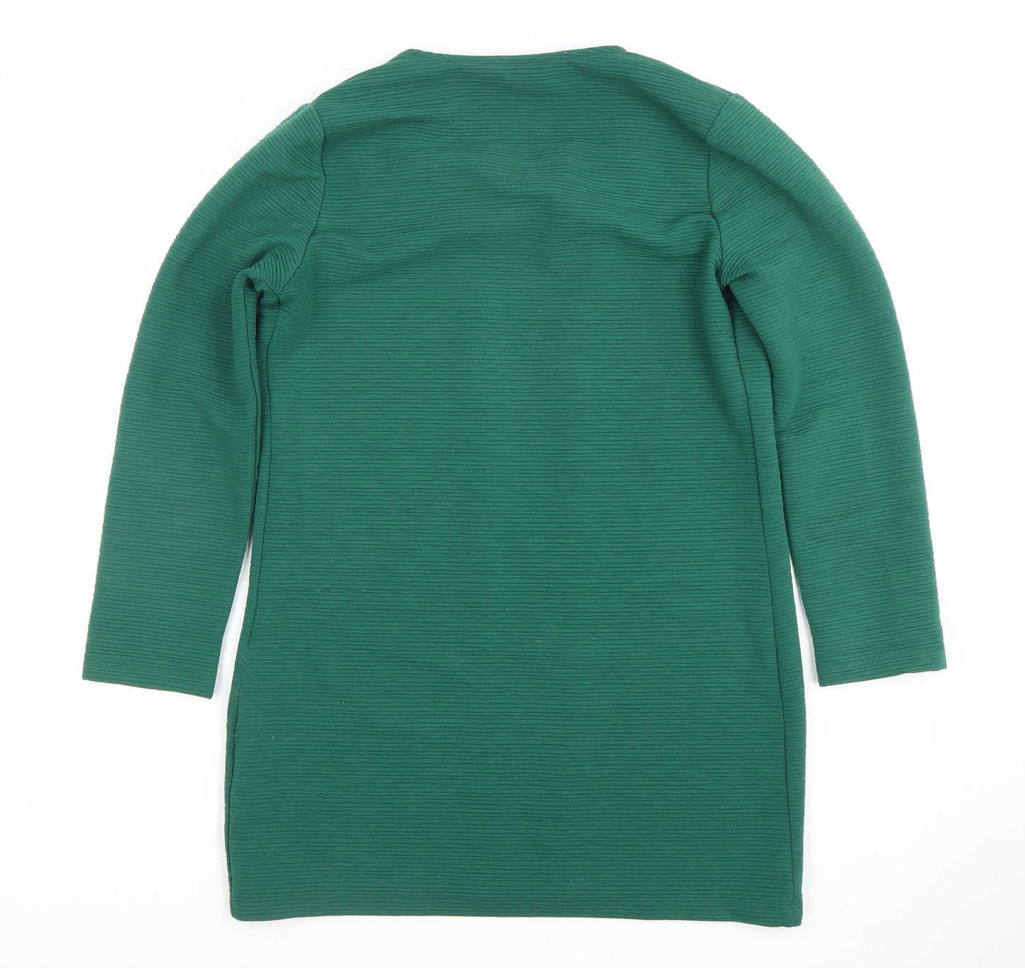 ONLY Womens Green XS Long Sleeve Open Knit Cardigan