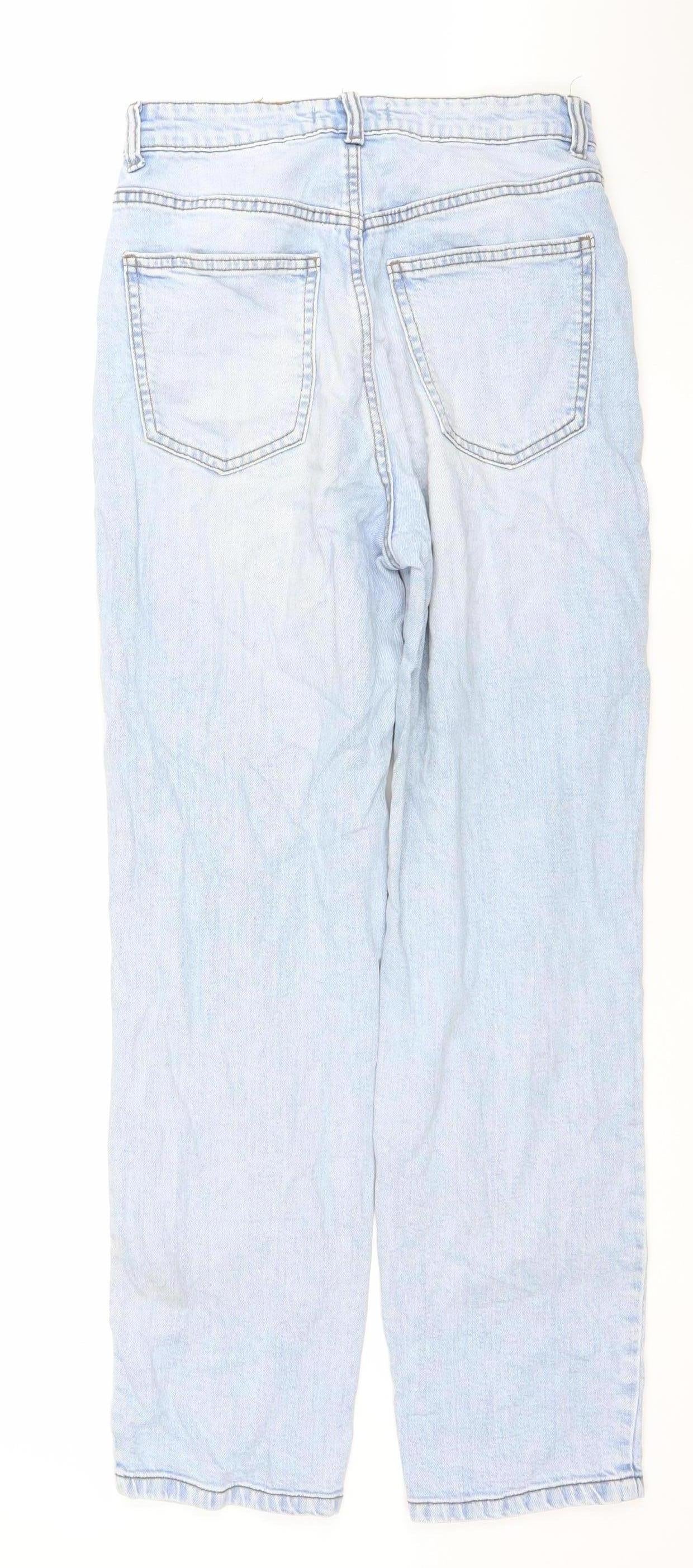 Primark Women's Blue Straight Denim Jeans Size 10 Regular Fit