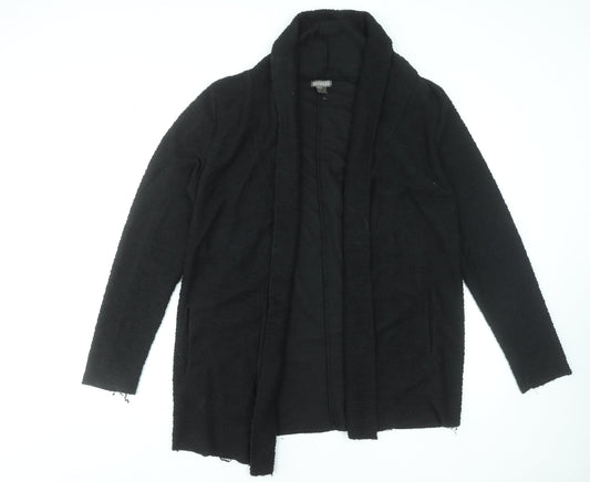 H&M Divided Women’s Black Cotton Blend Mid-Length Coatigan Size 12