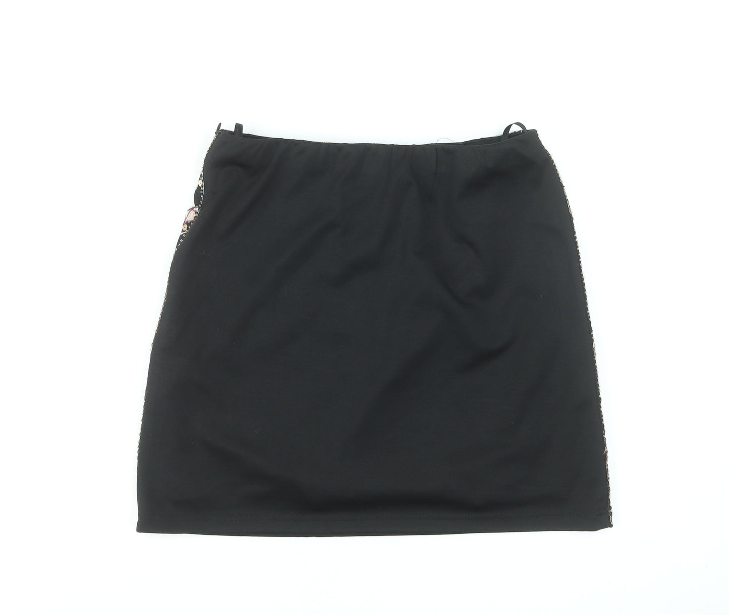 LUC-CE Women’s Black Geometric Sequin Mini Skirt Size M