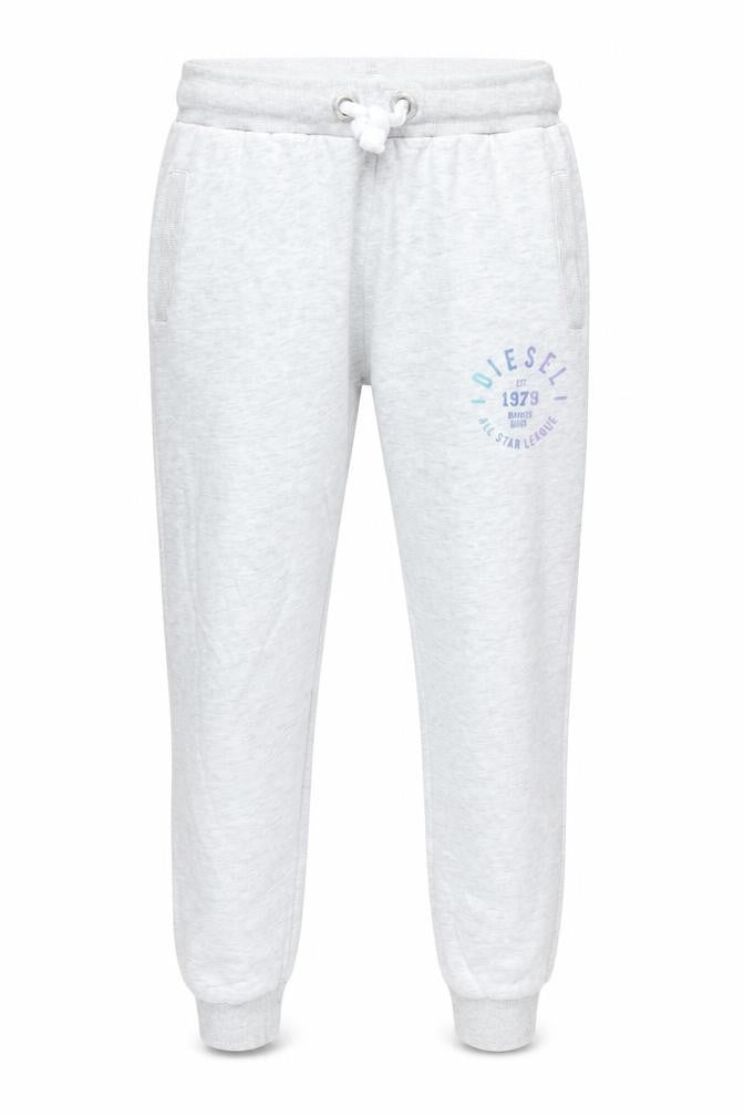 Diesel Women’s Grey Jogger Sweatpants S Soft Cotton Blend Logo Loungewear