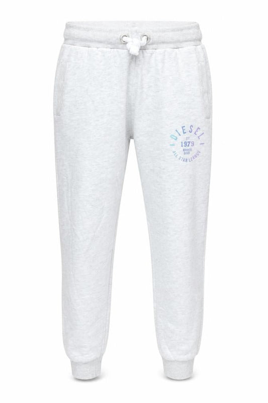Diesel Women’s Grey Jogger Sweatpants S Soft Cotton Blend Logo Loungewear
