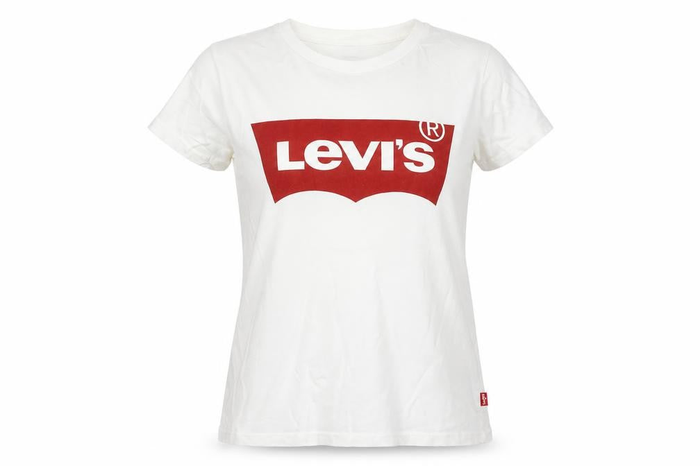 Levi's Women's White 2XS Basic Crew Neck Cotton T-Shirt