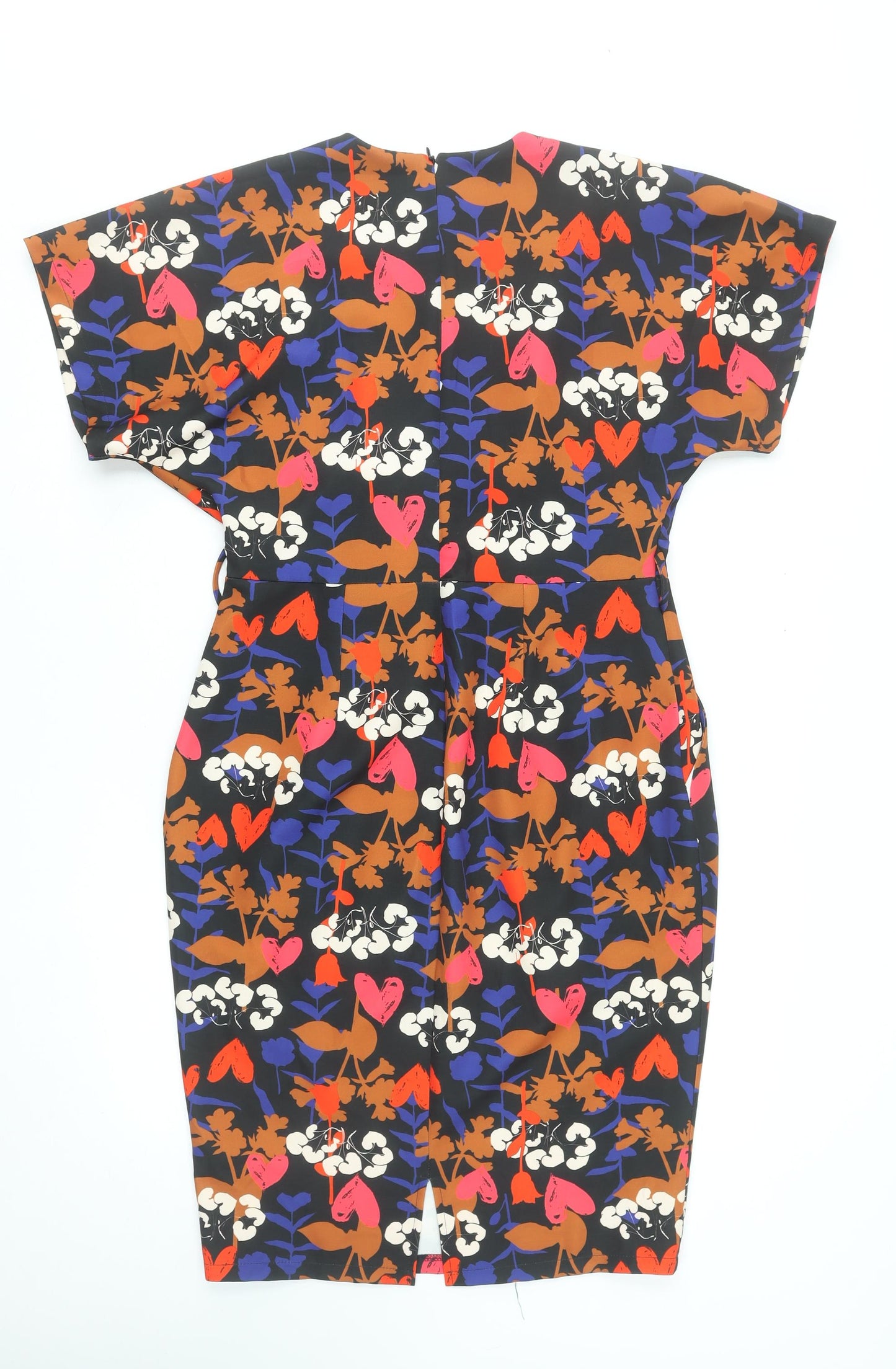 Flounce London Women’s Multicoloured Floral Sheath Dress Size 14