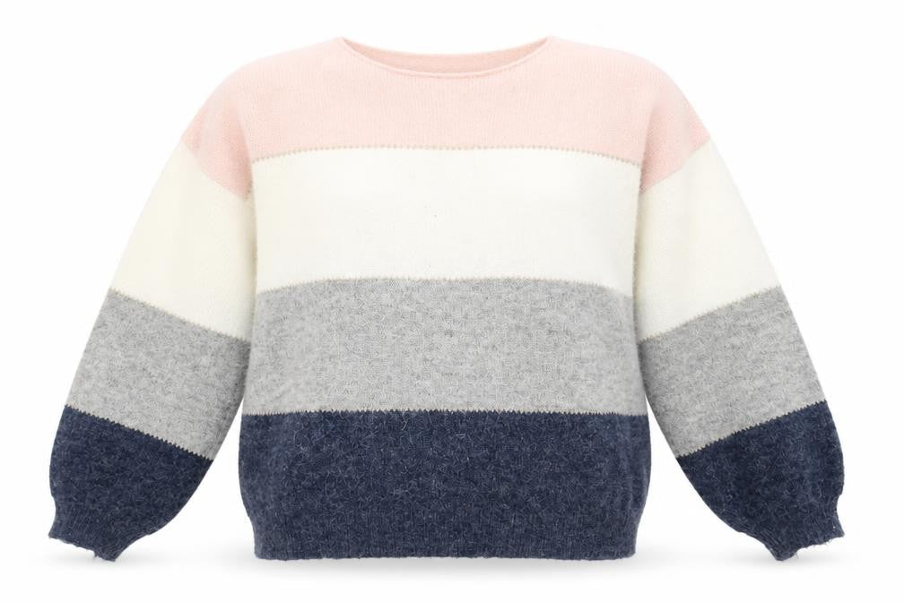 Stella Morgan Women Multicoloured Size 8 Striped Pullover Jumper