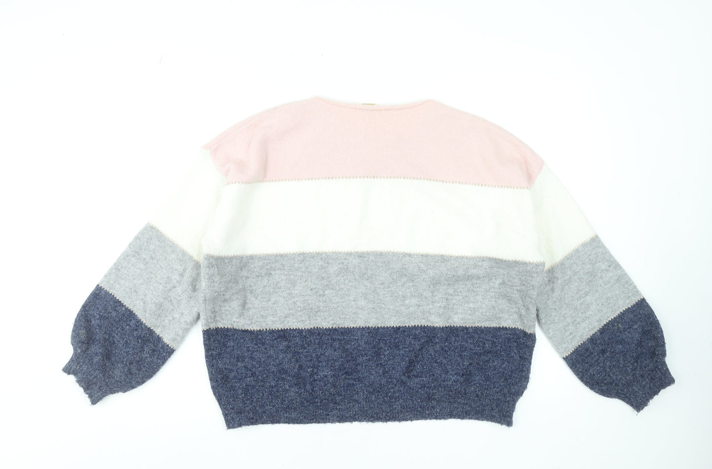 Stella Morgan Women Multicoloured Size 8 Striped Pullover Jumper